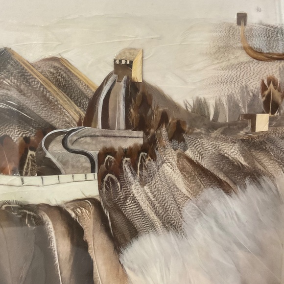 Feather Great Wall of China 3-D Relief Art Picture - Picture 4 of 8